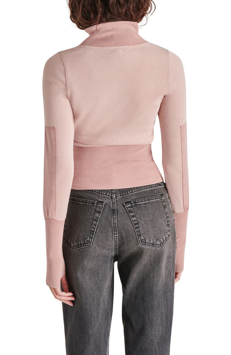 Steve Madden Ariel Rib Crop Top, Alternate, color, Ash Rose