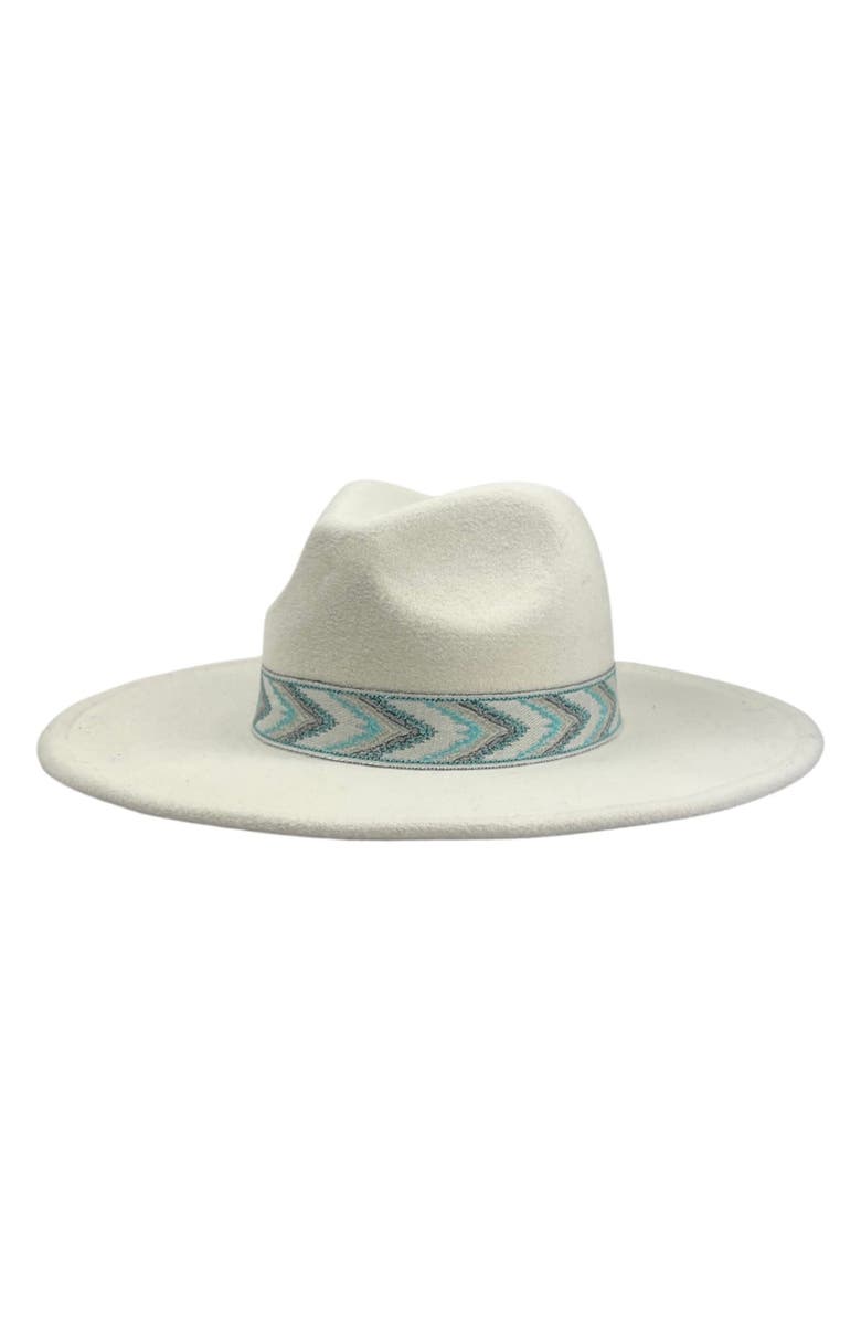 MARCUS ADLER Wide Brim Felt Panama Hat, Main, color, Ivory