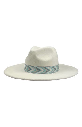 Marcus Adler Wide Brim Felt Panama Hat In Ivory