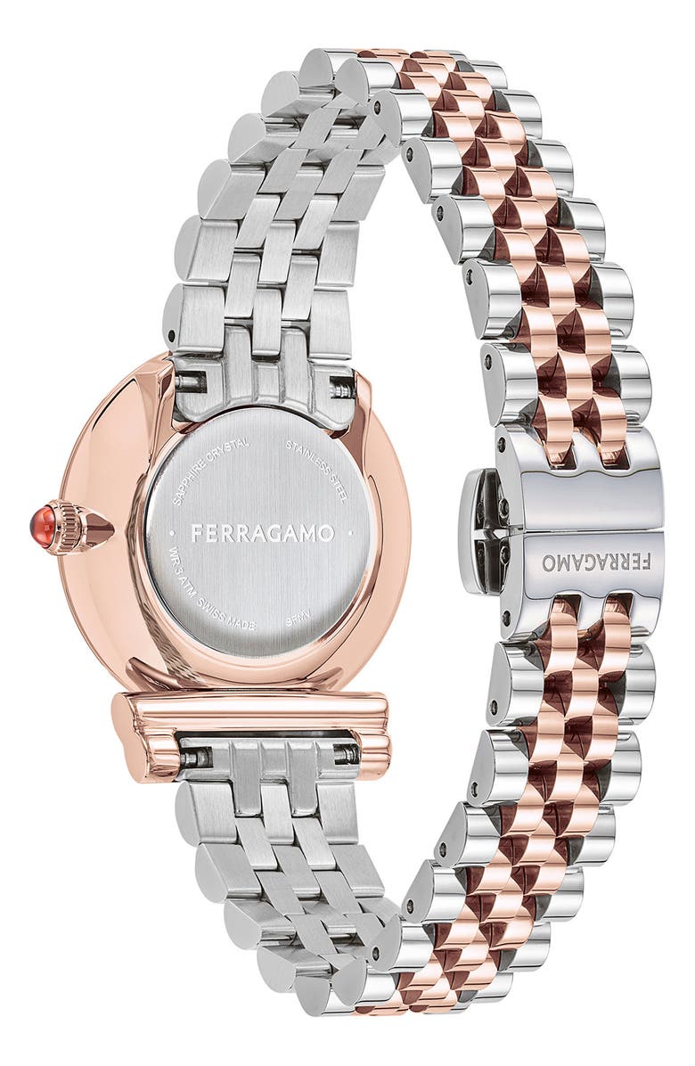 FERRAGAMO Gancini Bracelet Watch, 28mm, Alternate, color, 