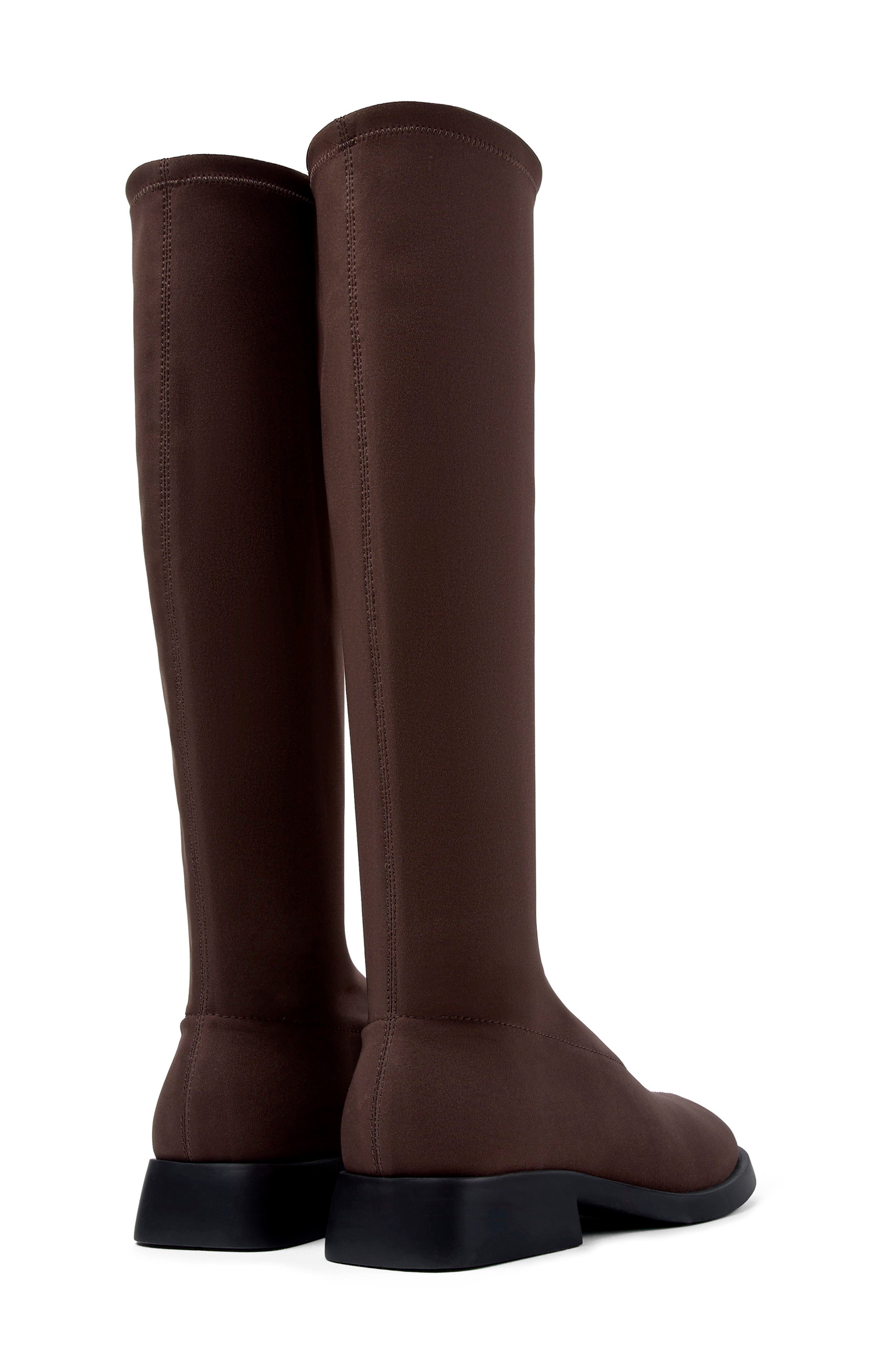 Donna Tall Boot, Alternate, color, DARK BROWN
