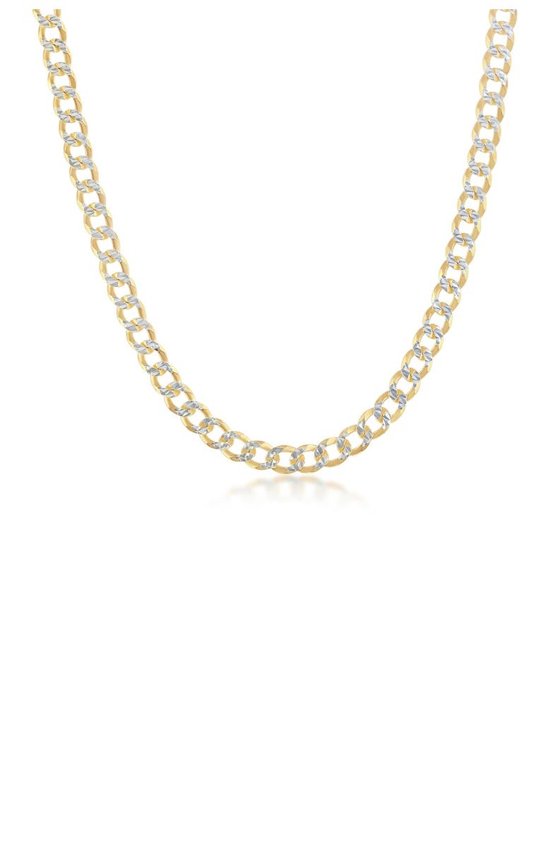 SIMONA Pavé Cuban Chain Necklace, Main, color, 