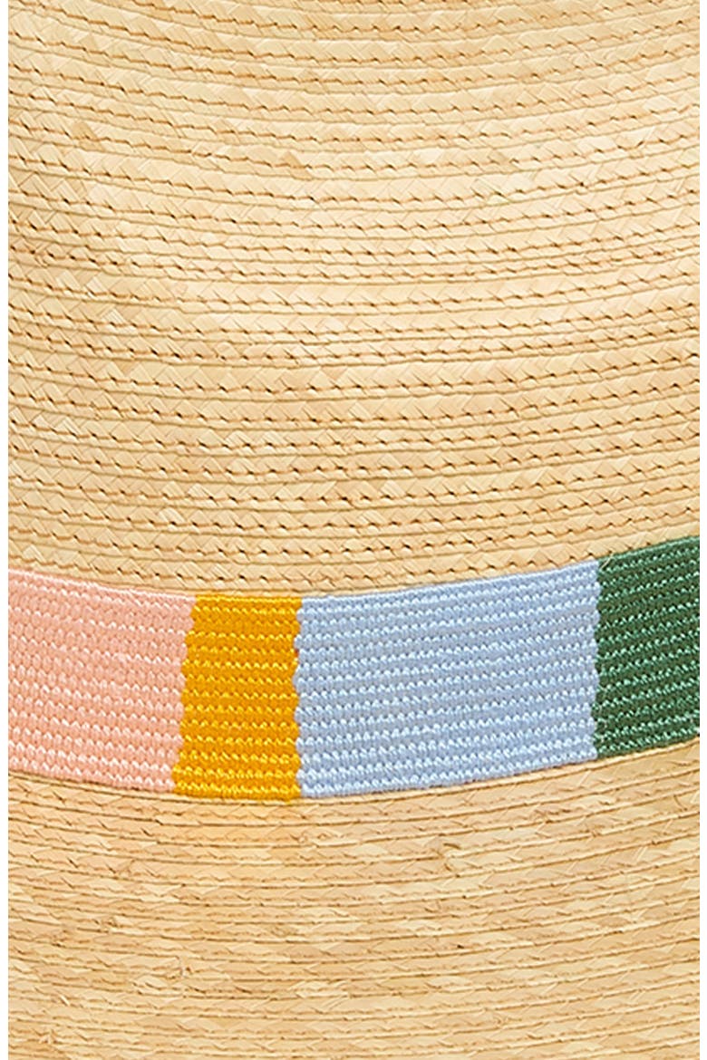 Clara Palm Straw Sun Hat, Alternate, color, NATURAL