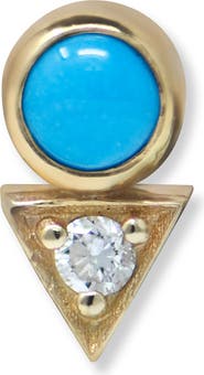 Anzie Cléo Deco Single Stud Earring