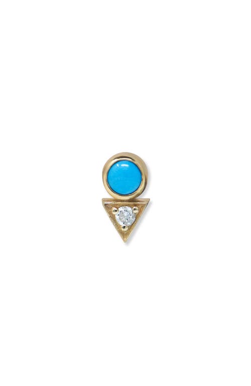 Anzie Cléo Deco Single Stud Earring