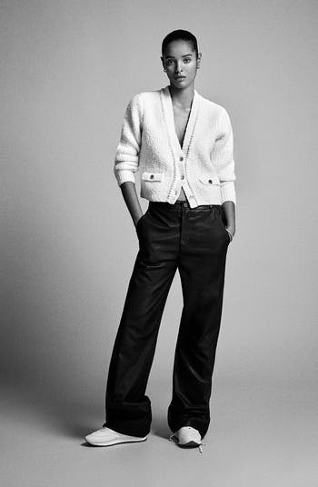FRAME Double Pocket Crop Cardigan | Nordstromrack