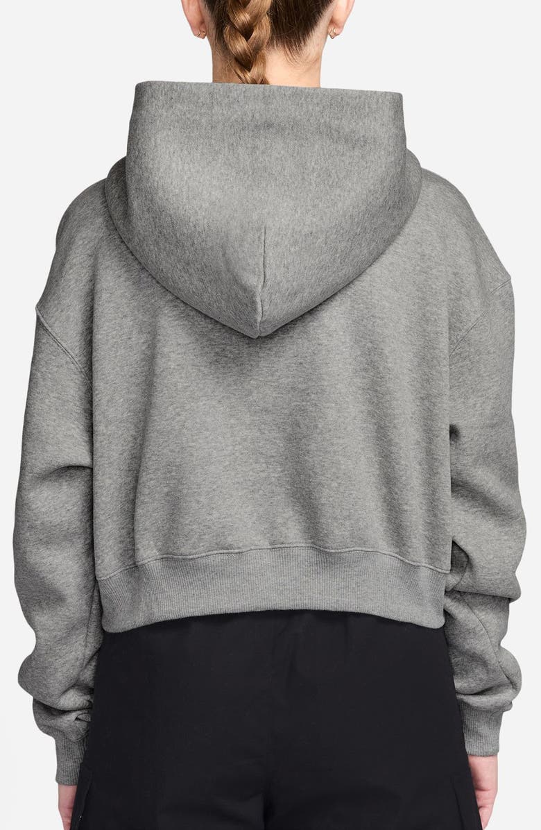 Nike Sportswear Phoenix Fleece Crop Sweatshirt, Alternate, color, Dark Grey Heather/ Base Grey