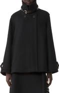 Lanvin Short Wool Coat With Stand-Up Collar