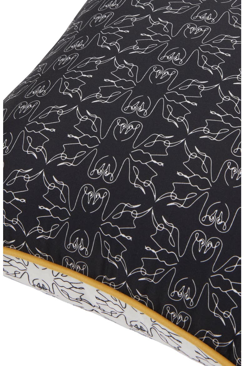 Swn  Monogram Decorative Cushion, Alternate, color, Black & White