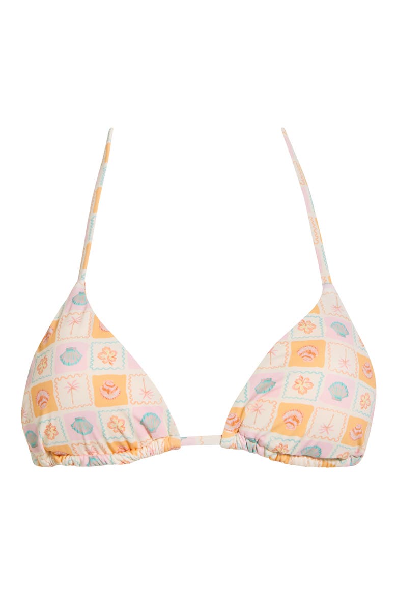 Palm Triangle Bikini Top, Alternate, color, SANDY SHORES