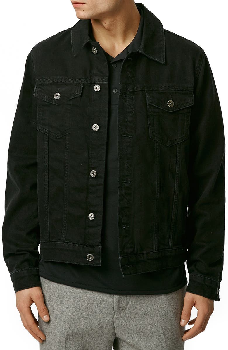 Topman Denim Jacket, Main, color, 
