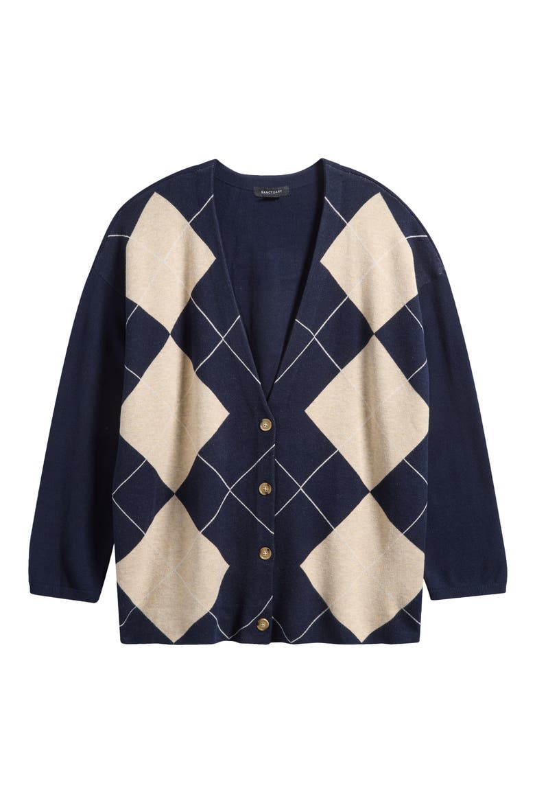Arden Argyle Cardigan, Alternate, color, LOMA ARGYLE BLUE