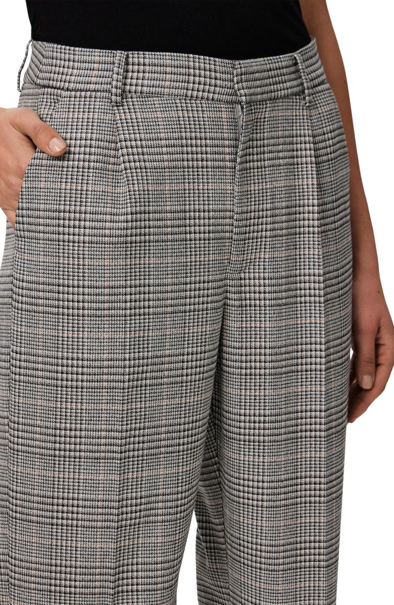 PAIGE Aracelli Plaid Straight Leg Pants, Alternate, color, Grymult