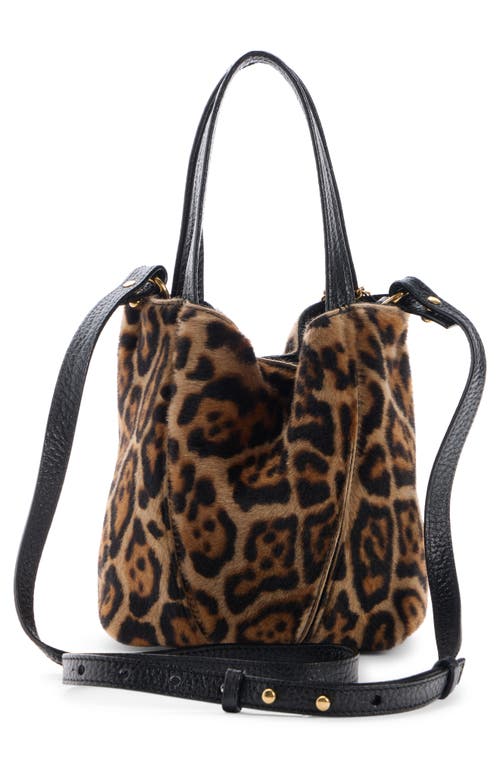 Chloé Small Spin Leopard Print Faux Fur Bag