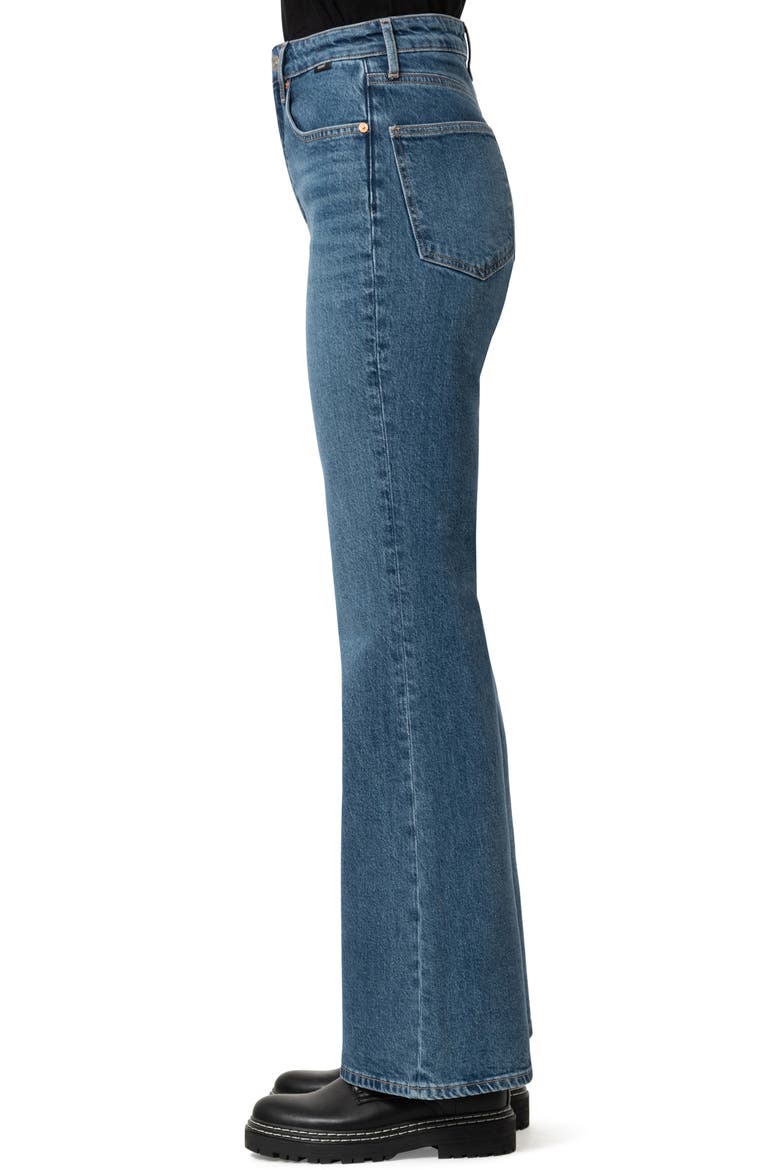 Los Angeles High Waist Flare Leg Jeans, Alternate, color, MID BRUSHED CLASSIC BLUE