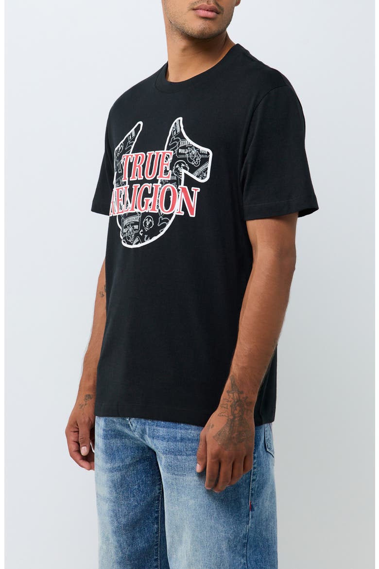 Horseshoe Graphic T-Shirt, Alternate, color, JET BLACK