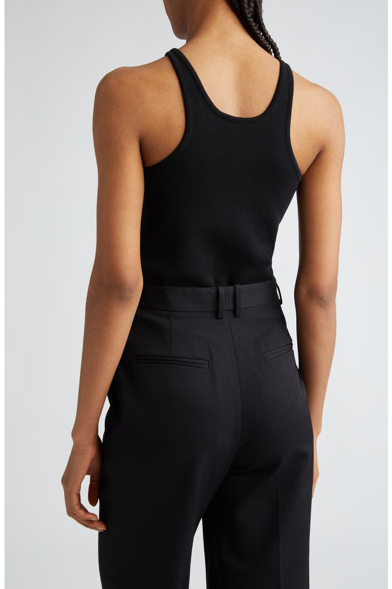 Alfeo Wool Blend Sleeveless Sweater, Alternate, color, BLACK