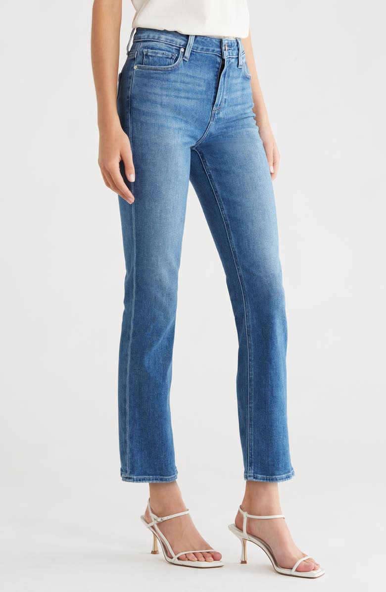 PAIGE Cindy High Waist Ankle Straight Leg Jeans, Alternate, color, Freeride