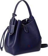 Polo Ralph Lauren Small Polo Play Pebble Leather Crossbody Tote