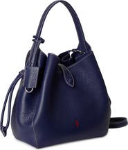Polo Ralph Lauren Small Polo Play Pebble Leather Crossbody Tote