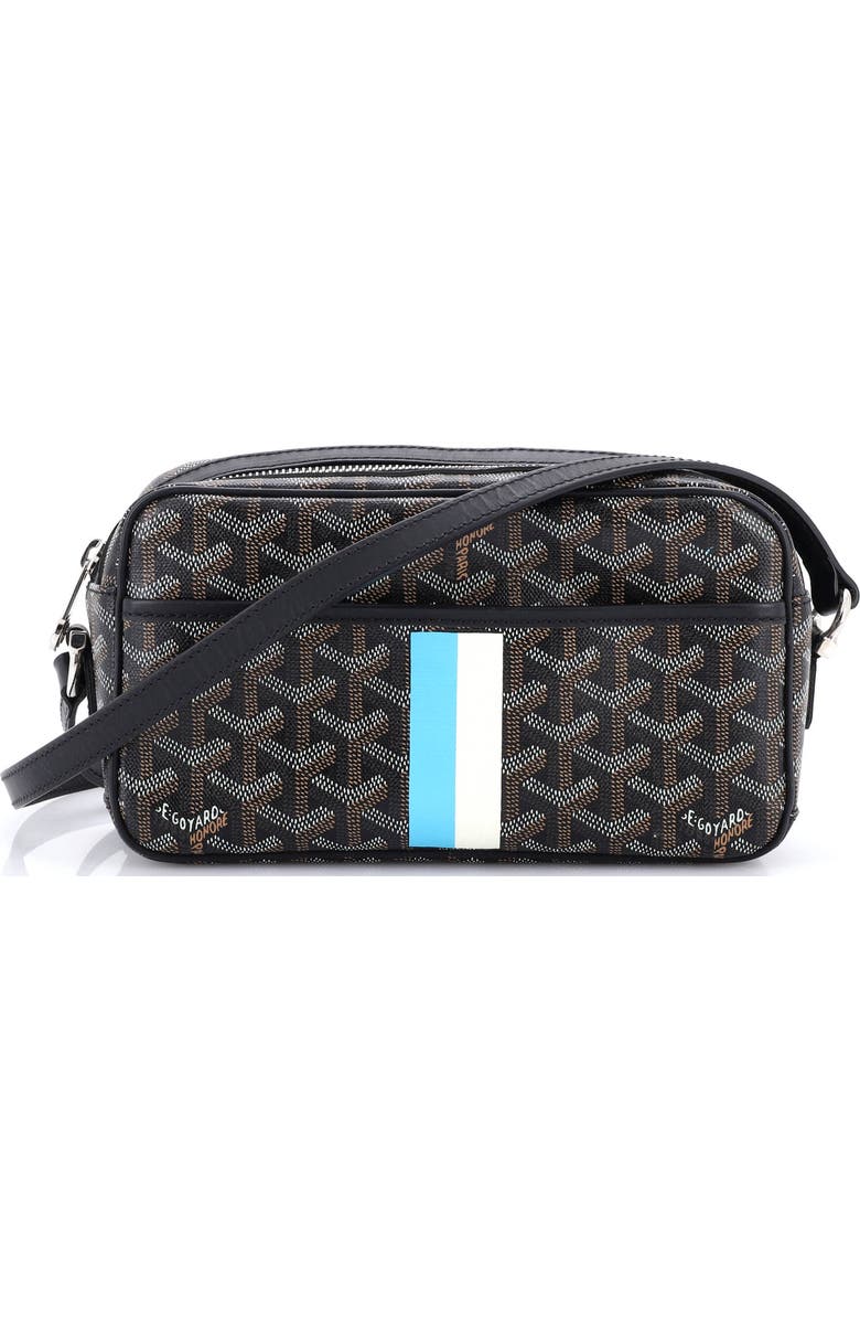 Pre-Owned Goyard Cap Vert Bag Printed Coated Canvas, Main, color, Black