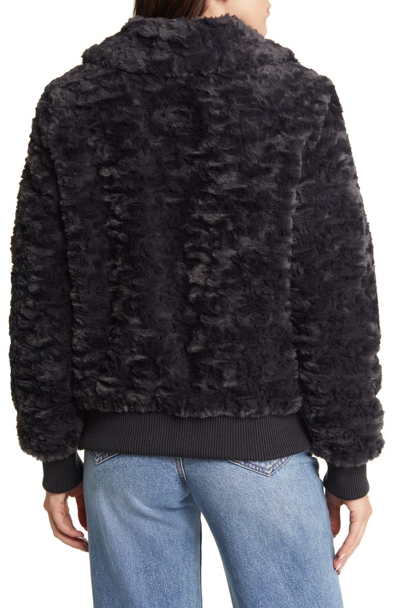 UGG<sup>®</sup> Viviana Diamond Quilted Faux Fur Jacket, Alternate, color, 