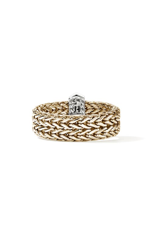 John Hardy 14k Yellow Gold Diamond Icon Link Ring In Gold
