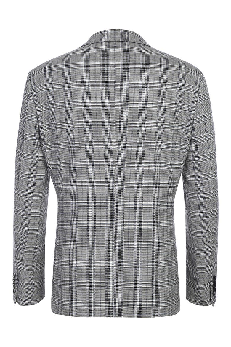 Trim Fit Plaid Two-Piece Suit, Alternate, color, LTGRAY