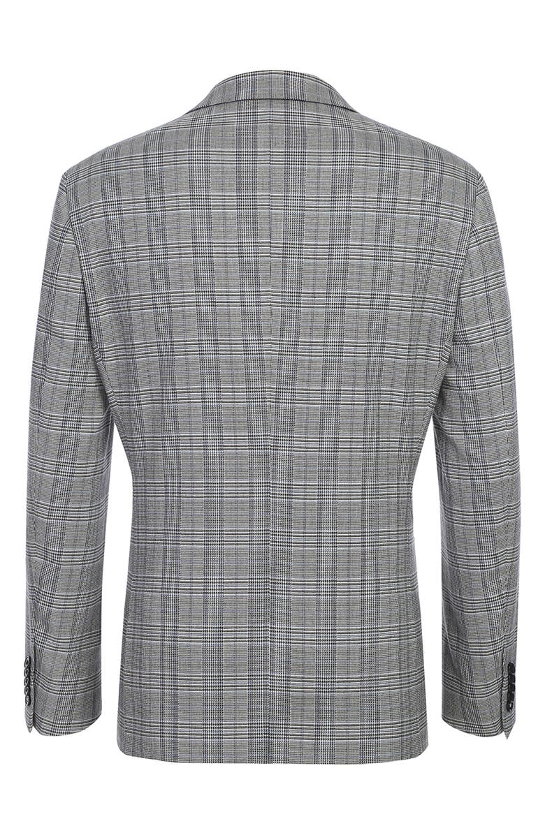 English Laundry Trim Fit Plaid Two-Piece Suit, Alternate, color, Ltgray