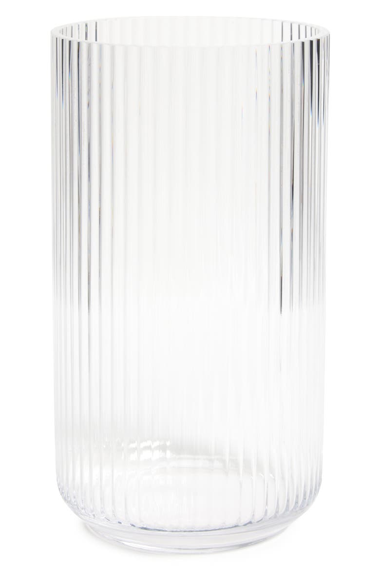 15-Inch Fluted Vase, Main, color, CLEAR