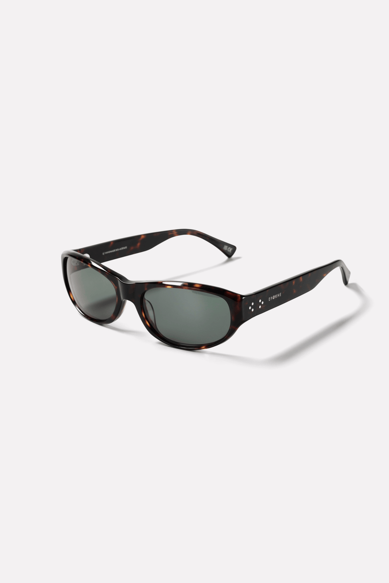 Dome Sunglasses, Main, color, Dark Tortoise Polished / Green