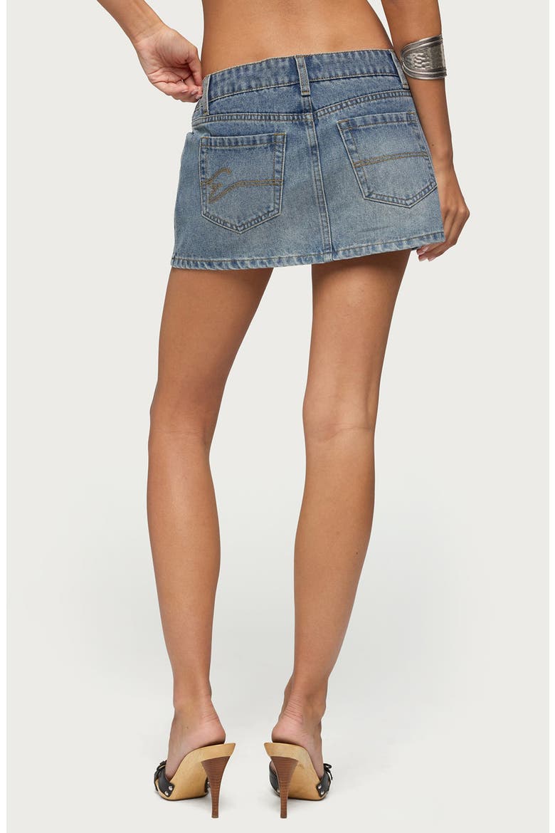 Verena Denim Microskirt, Alternate, color, MEDIUM-BLUE-WASHED