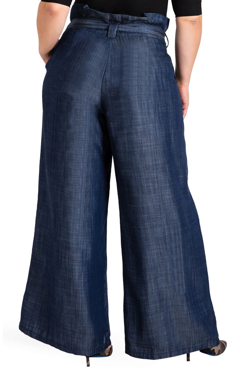 Cleo Wide Leg Pants, Alternate, color, DARK BLUE