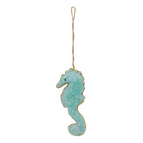 Beaded Seahorse Christmas Tree Ornament