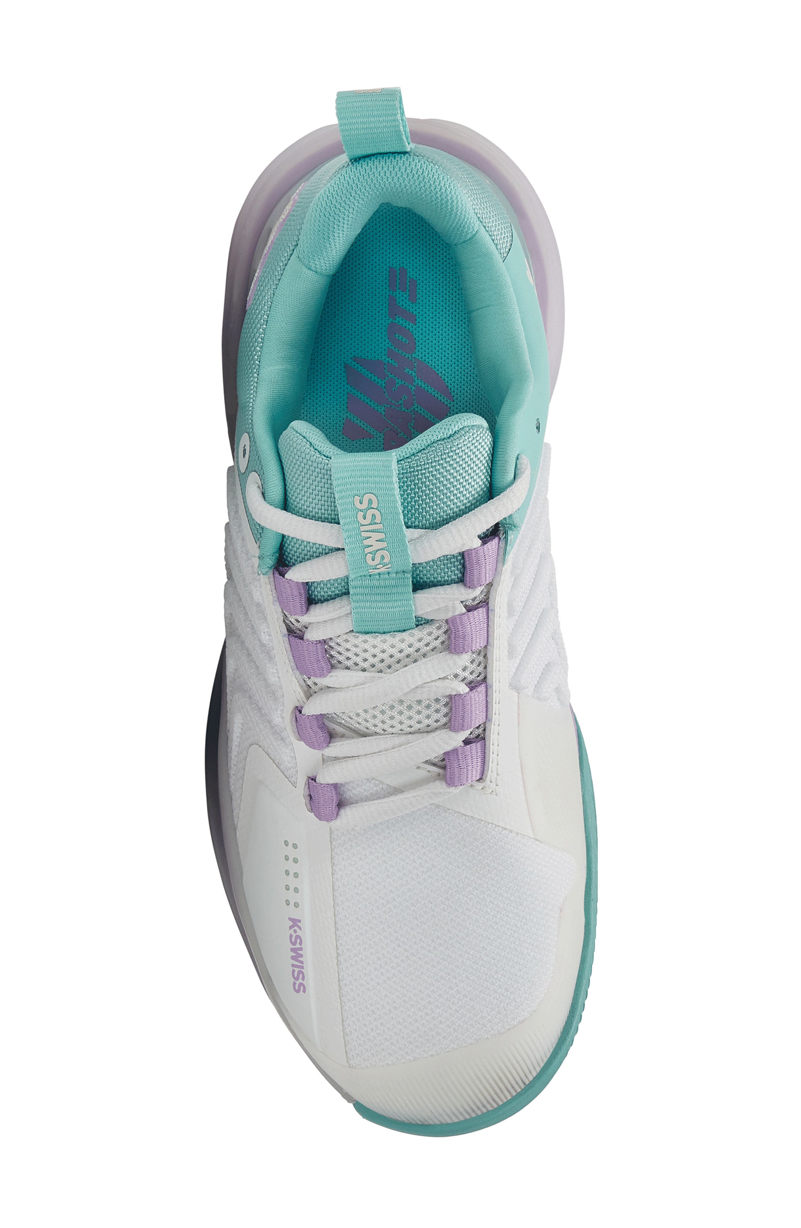 K-Swiss Ultrashot 3 Tennis Shoe, Alternate, color, Brilliant Wht/Angel Blue/Lilac