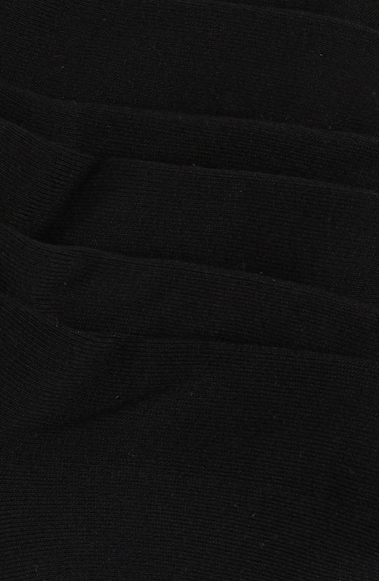 Nordstrom 3-Pack Everyday Ankle Socks, Alternate, color, Black