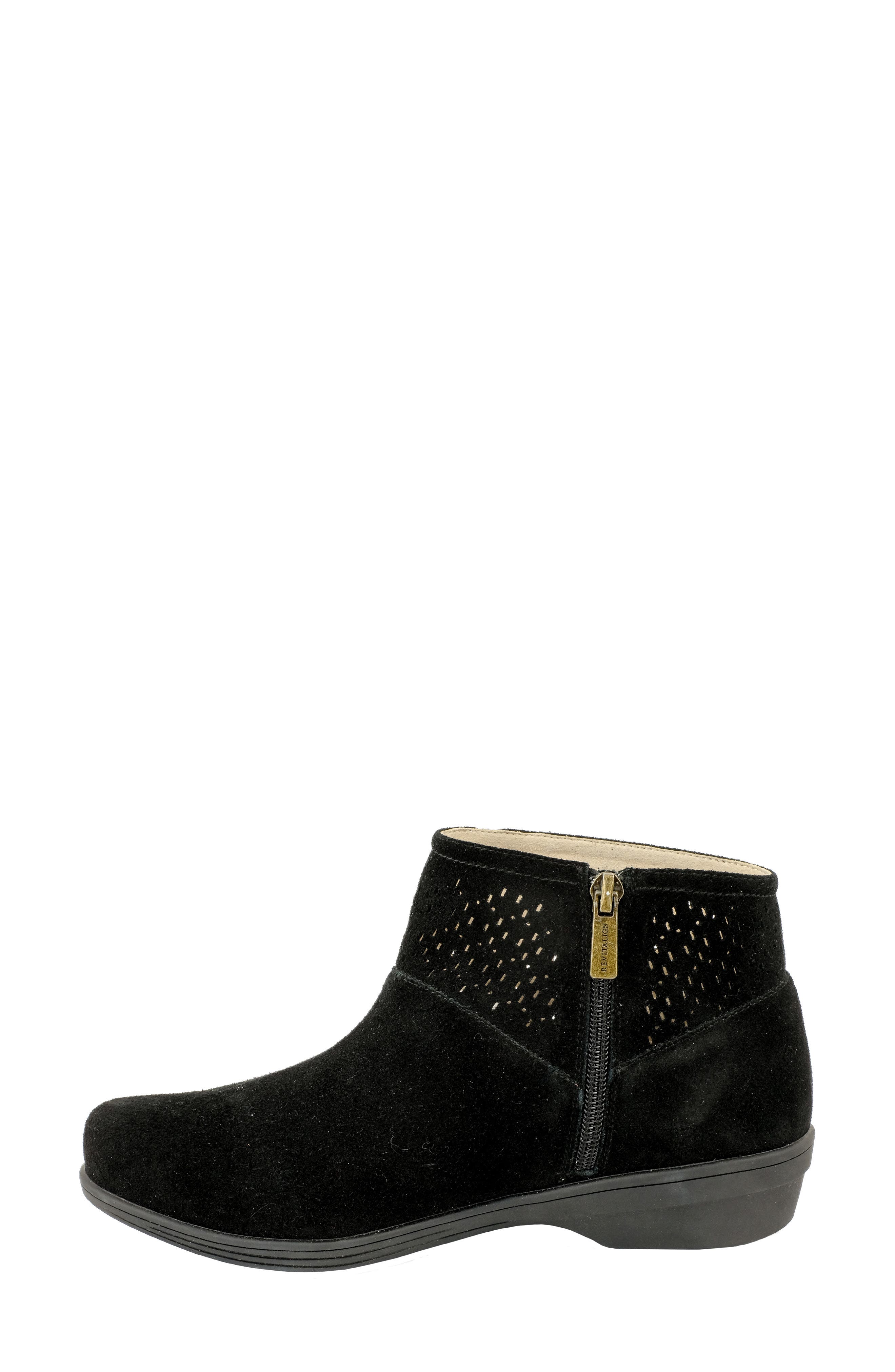 Del Mar Orthotic Bootie, Alternate, color, BLACK