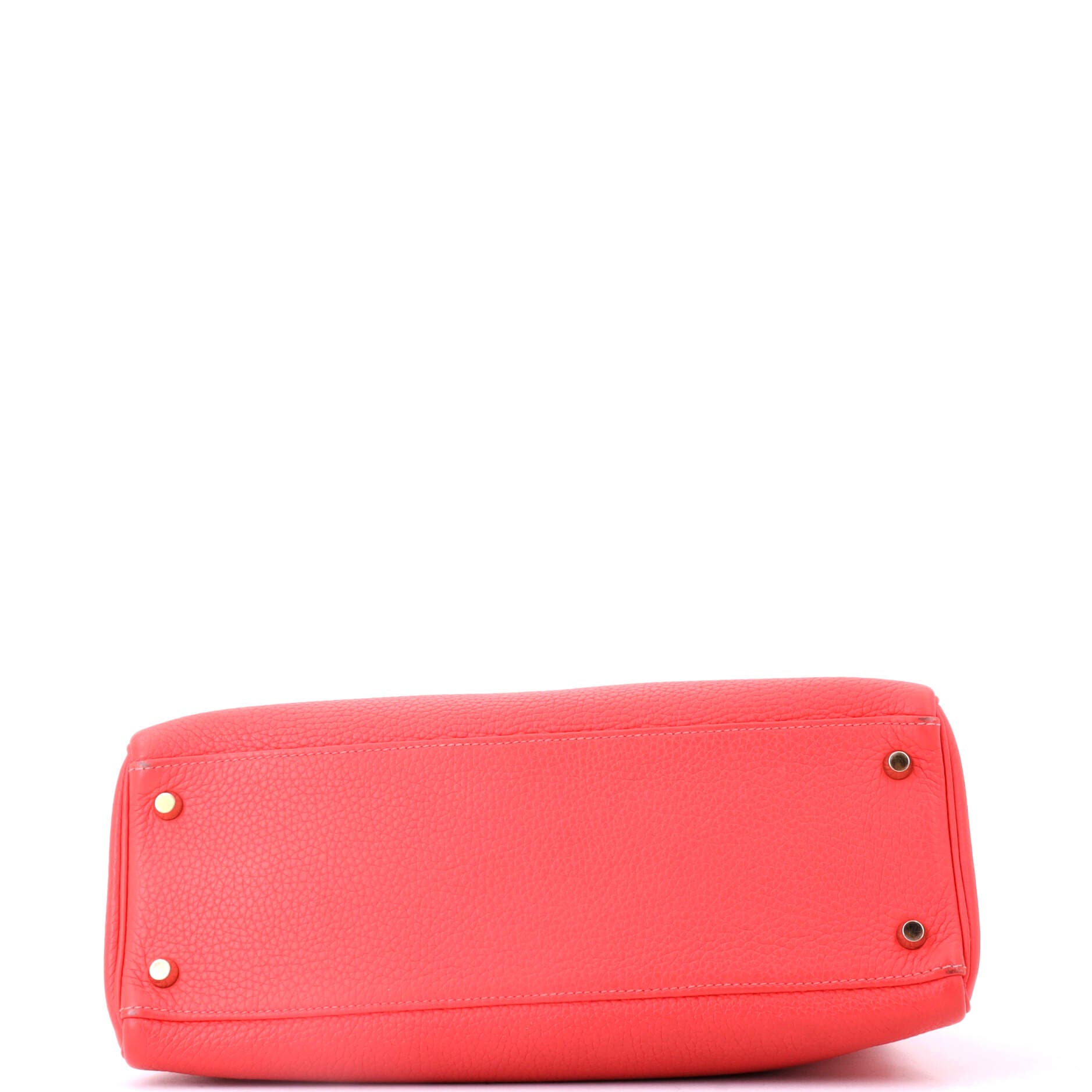 Pre-Owned Hermes Kelly Handbag Pink Clemence with Gold Hardware 32, Alternate, color, Rose Jaipur