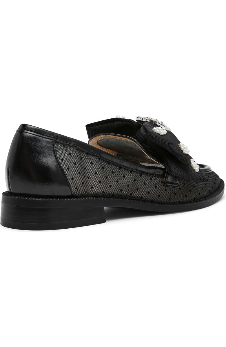 Betsey Johnson Seth Pointed Toe Mesh Flat, Alternate, color, Black