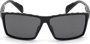 adidas 63mm Rectangular Sunglasses