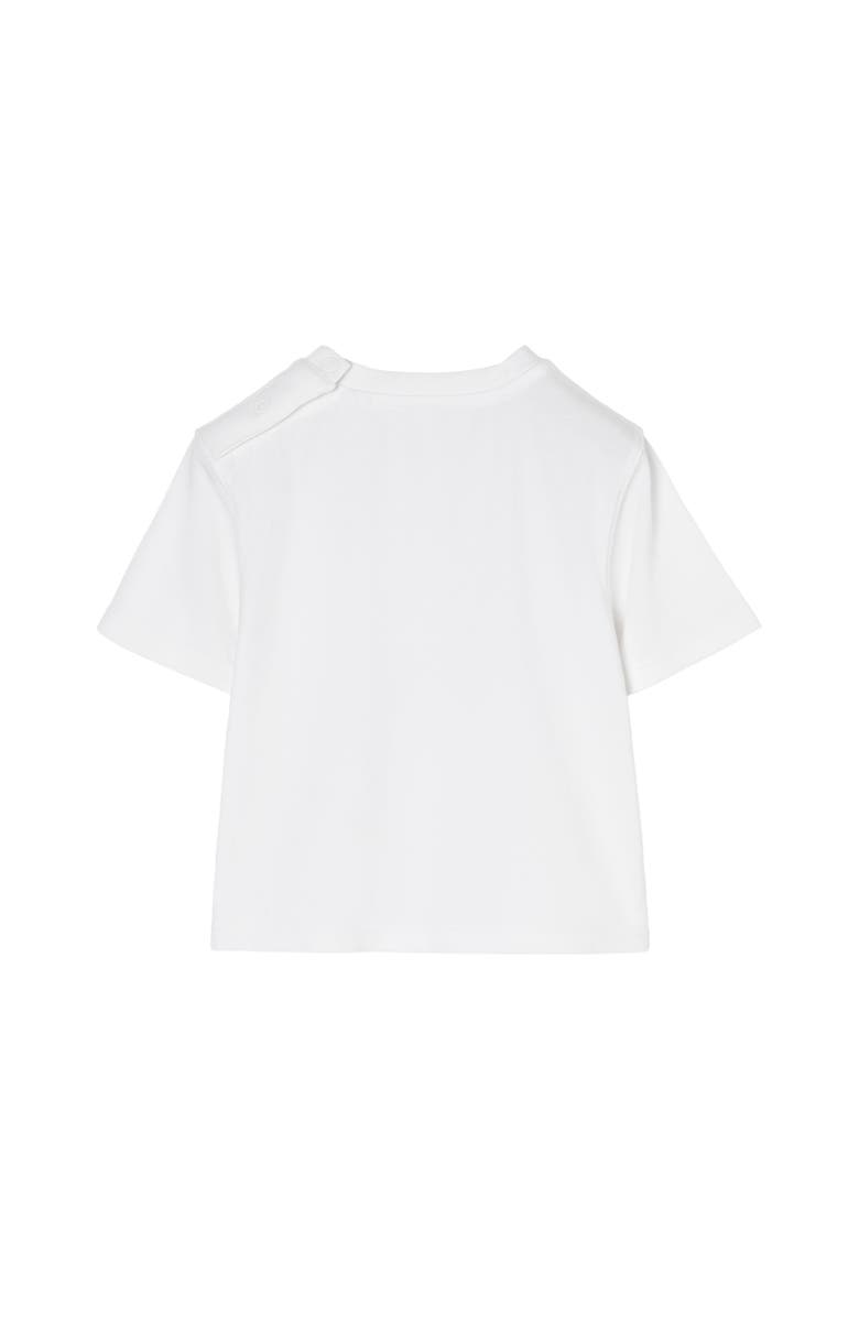 Burberry EKD Stretch Cotton T-shirt, Alternate, color, White