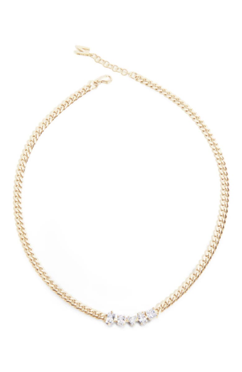 NICKHO REY Carrie Necklace, Main, color, White/Gold