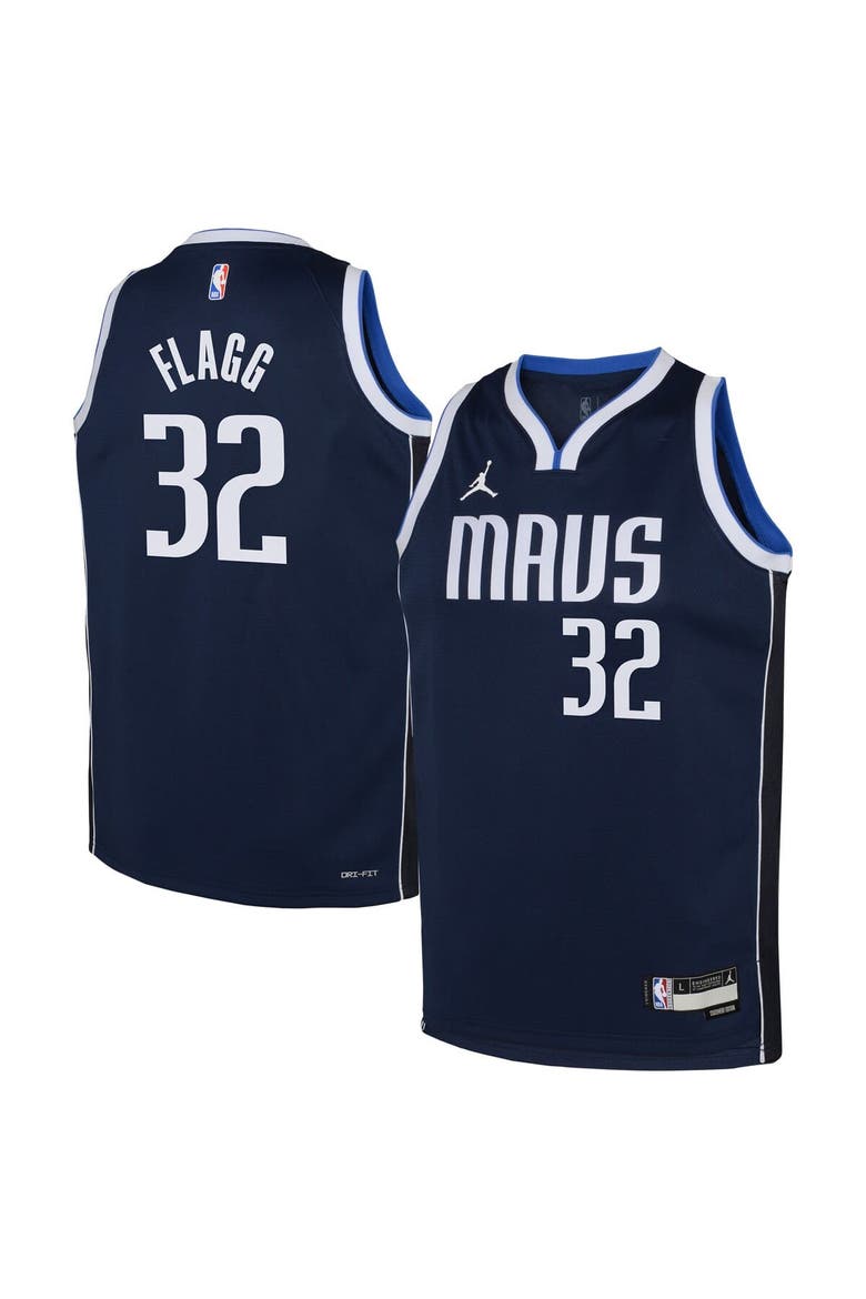 Youth Jordan Brand Cooper Flagg Navy Dallas Mavericks Swingman Jersey - Statement Edition, Main, color, Navy