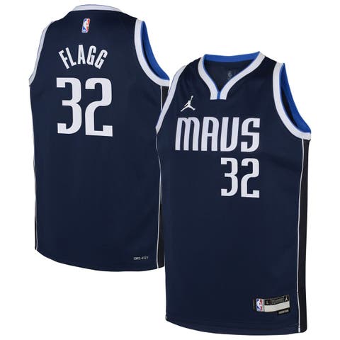 Youth Jordan Brand Cooper Flagg Navy Dallas Mavericks Swingman Jersey - Statement Edition