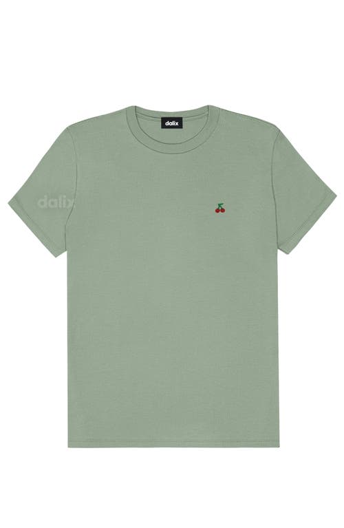 Dalix Womens Lil Cherry Jersey Tee In Green