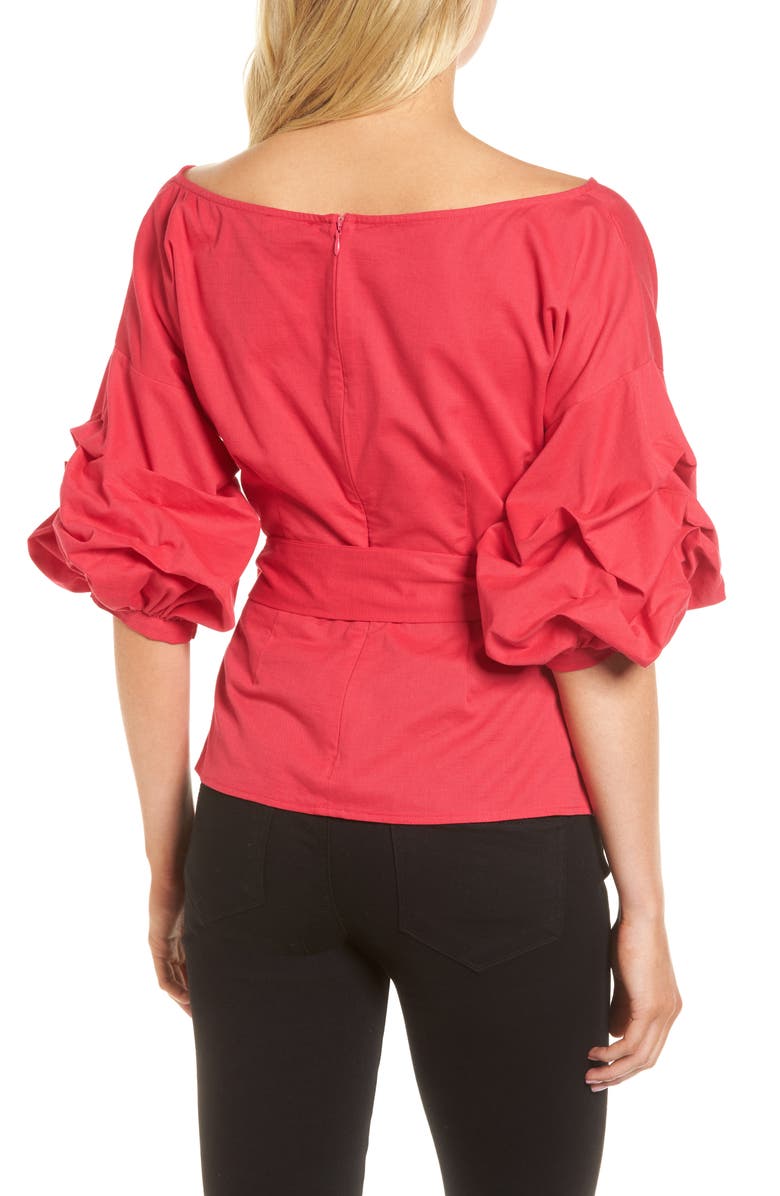 Chelsea28 Wrap Top, Alternate, color, 