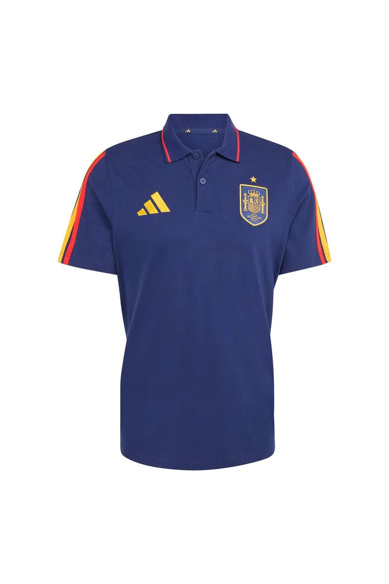Men's adidas  Navy Spain National Team FIFA x World Cup Alphaskin Polo, Alternate, color, Navy