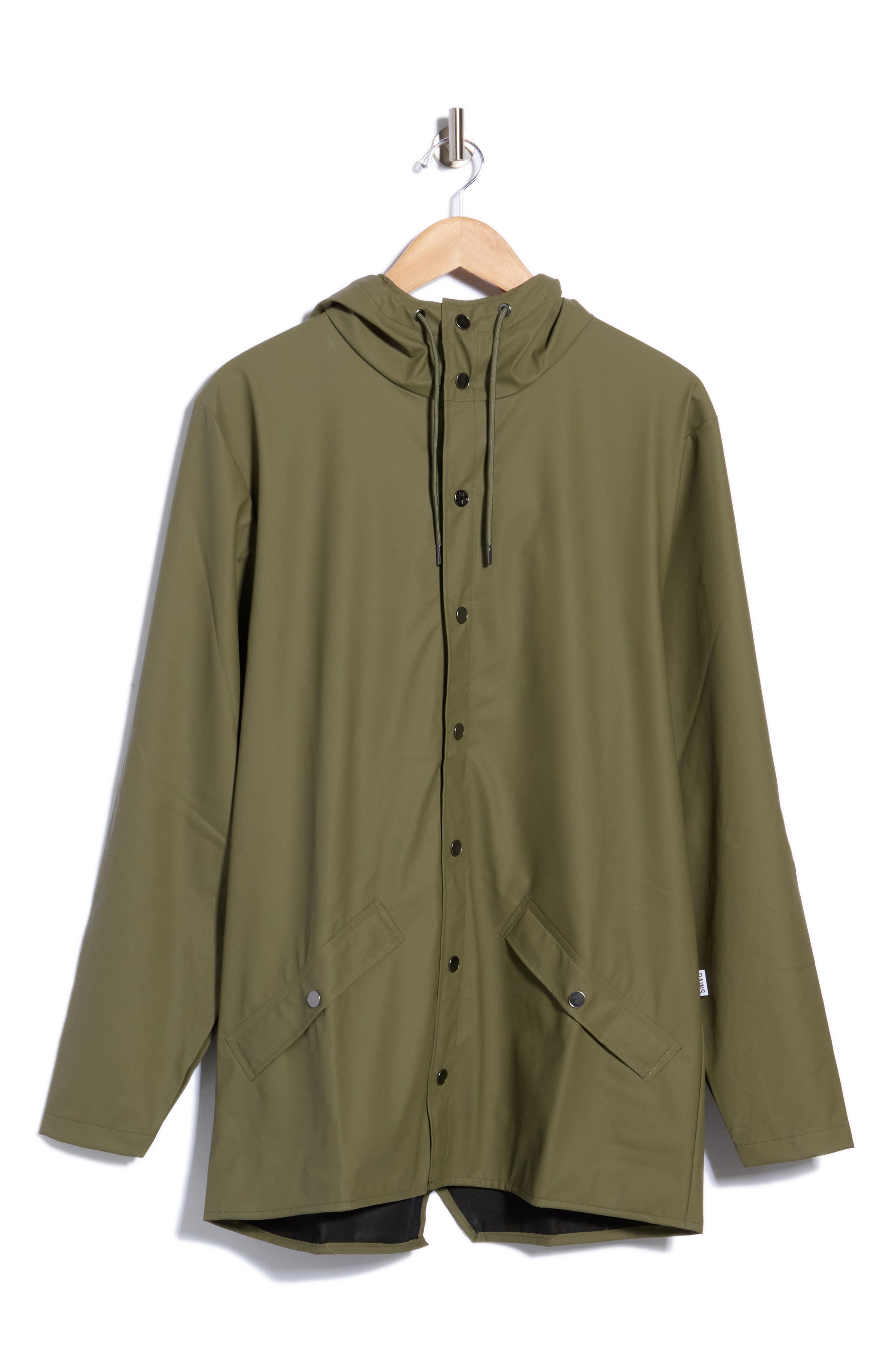 Waterproof Snap Front Rain Jacket