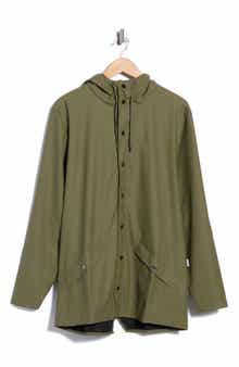 Waterproof Snap Front Rain Jacket