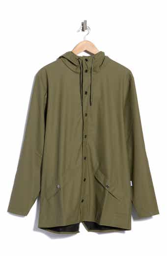 Waterproof Snap Front Rain Jacket
